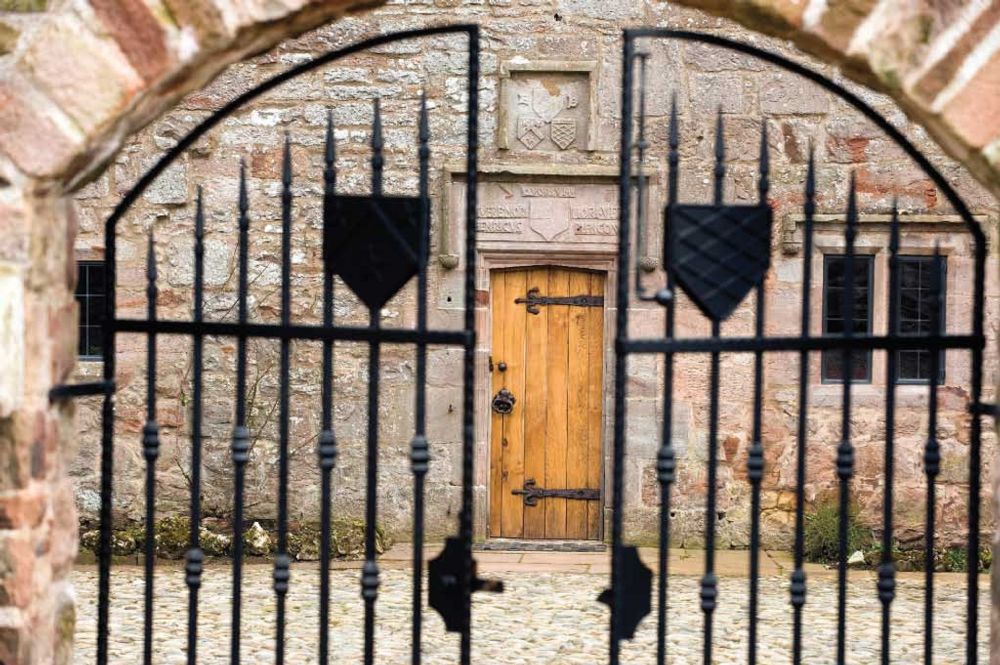 The courtyard entrance at Blencowe Hall.