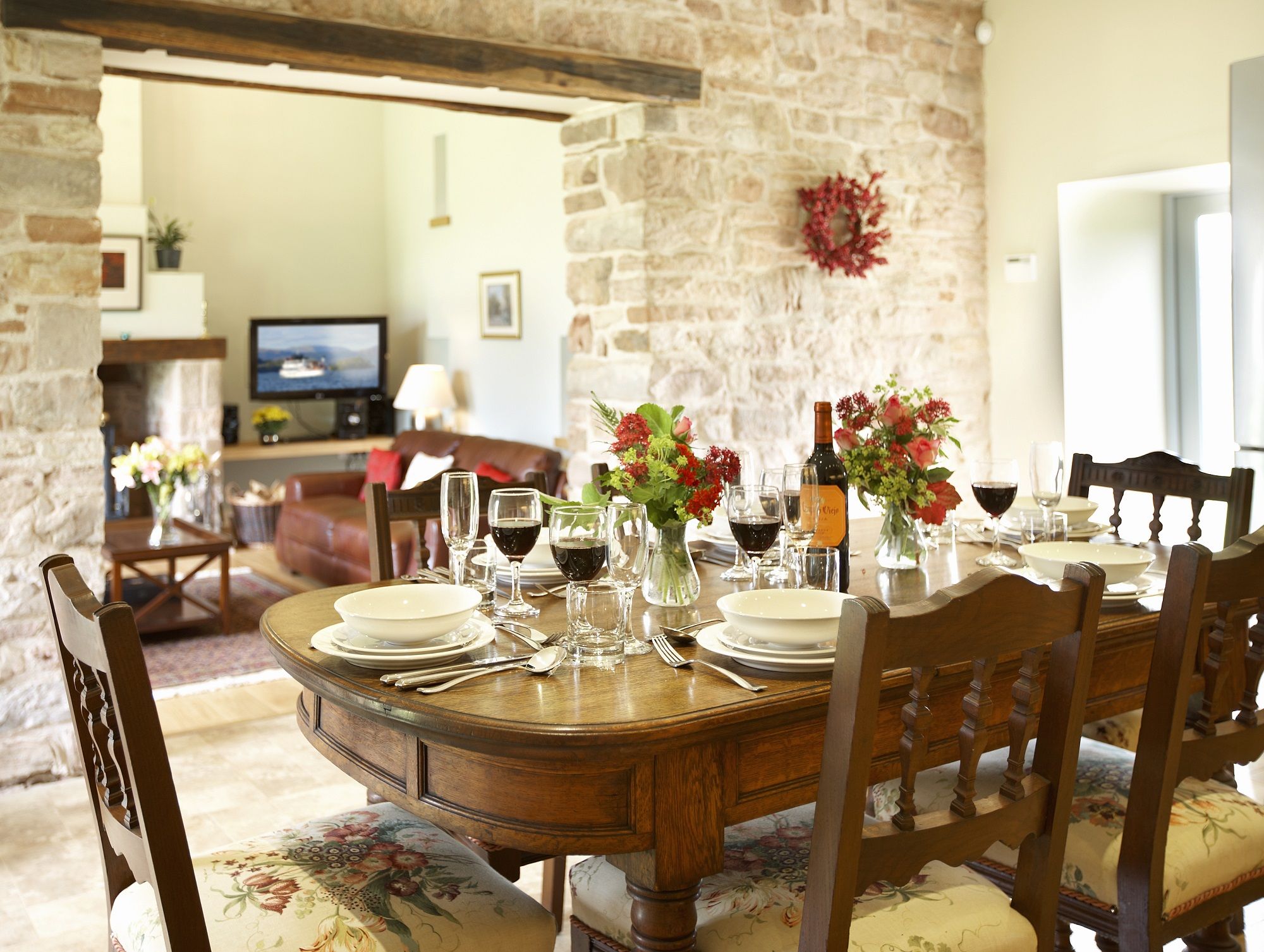 Riverain Coach House self catering holiday home with open fire private garden families welcome dogs welcome at The Rowley Estates