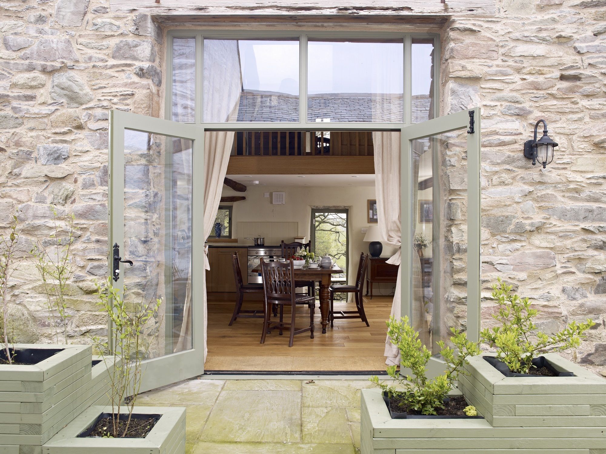 Hause Hall Cruik Barn additional two bedroom cottage across the terrace from Hause Hall Farm House at The Rowley Estates