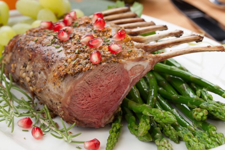 Herb-crusted-rack-of-lamb-self-catering-wedding-venue-near-the-lake-district-the-rowley-estates
