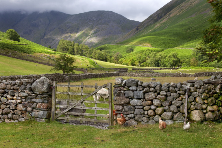 Wasdale Head near Wast Water, the Lake District, Cumbria, England.