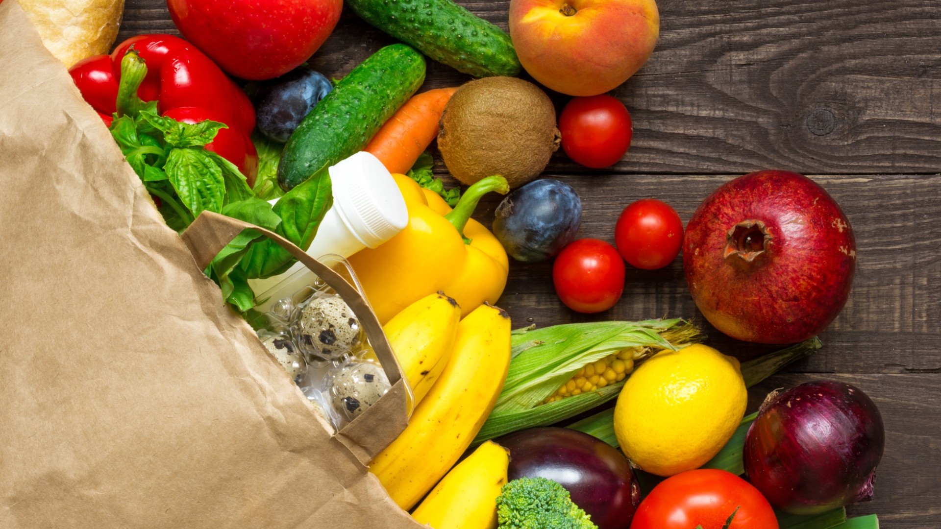 groceries bag delivery fruit veggies