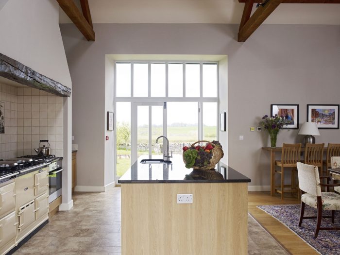 Airy open plan reception rooms