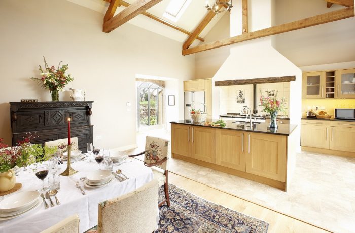 Airy open plan reception rooms