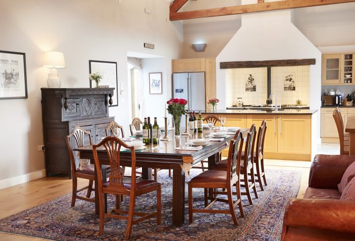 Airy open plan reception rooms