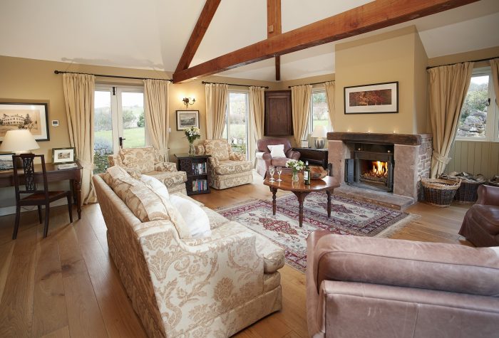 Airy open plan reception rooms