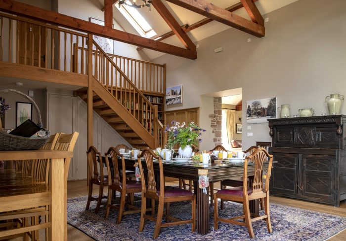 Airy open plan reception rooms