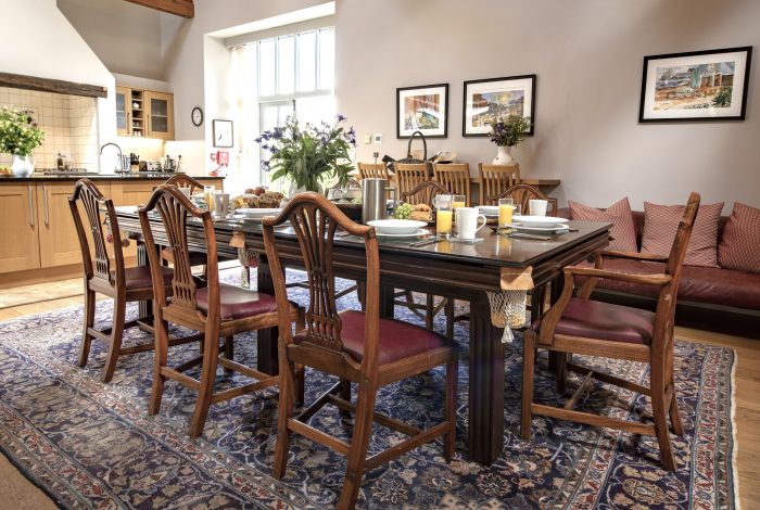 Airy open plan reception rooms