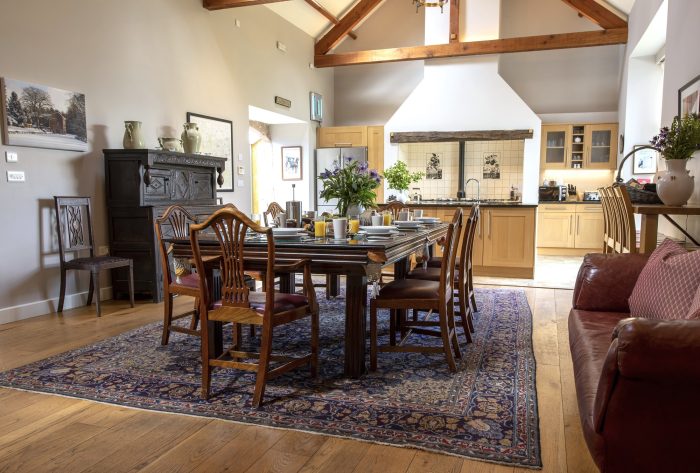 Airy open plan reception rooms