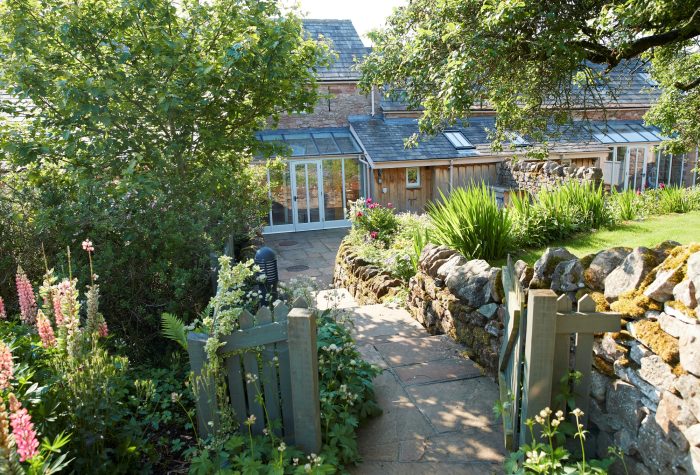The Rowley Estates – Wythburn Cottage entrance and front sandstone patio