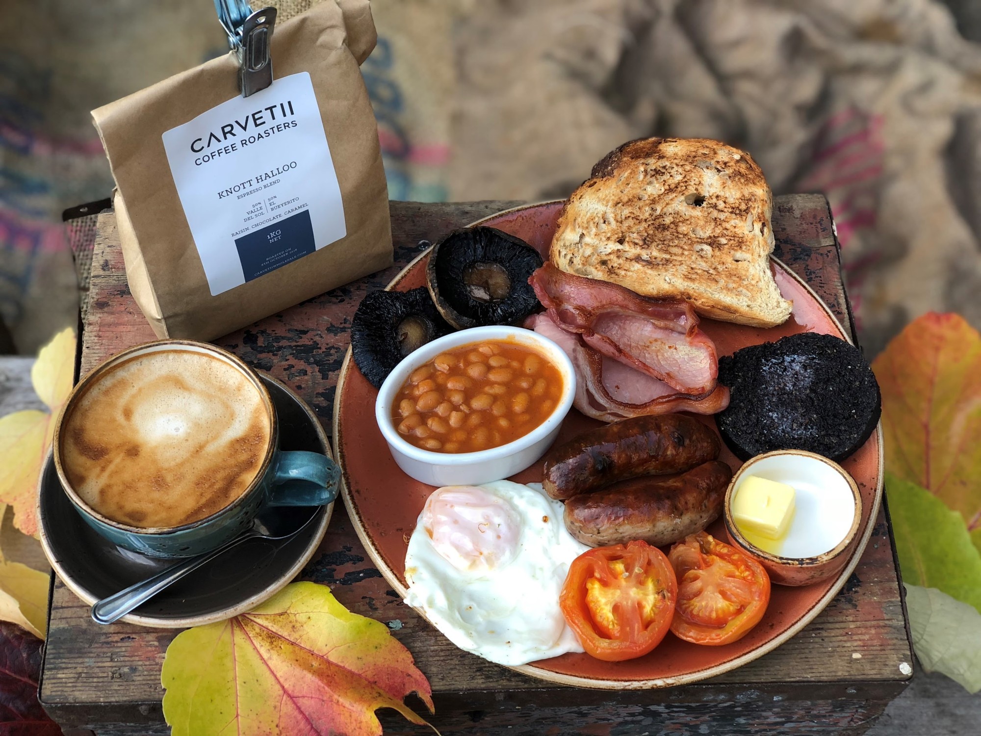 Carvetii coffee and farmers breakfast low sizergh