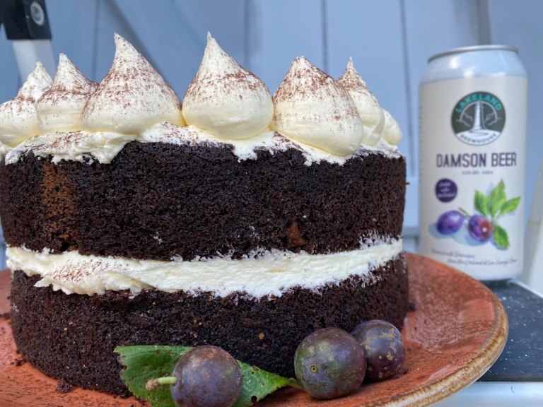 Chocolate damson beer cake low sizergh