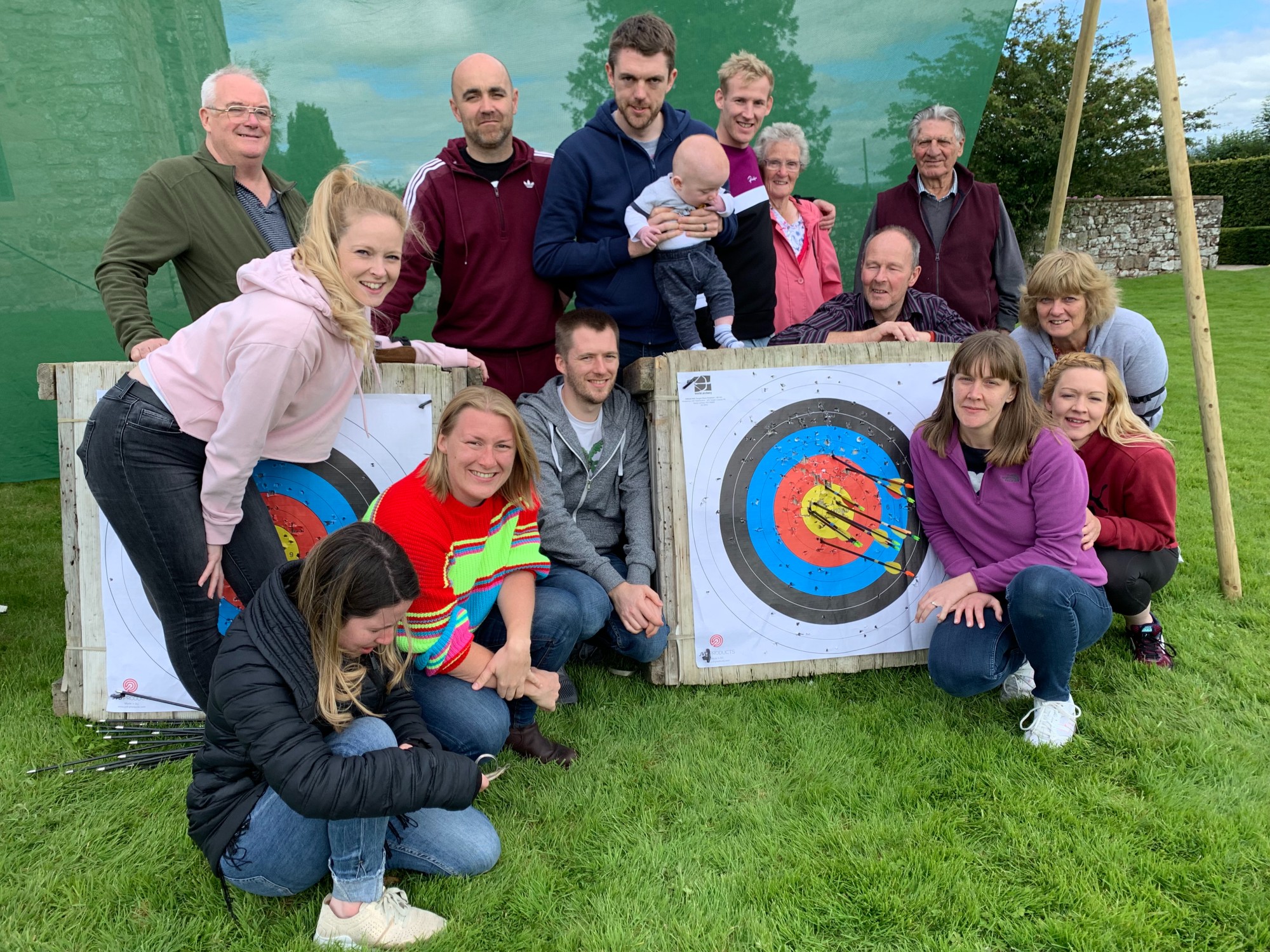 archery bow arrow target practice family