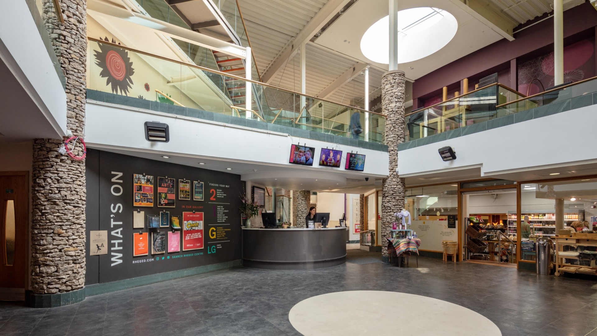 rheged entry mall stores shop