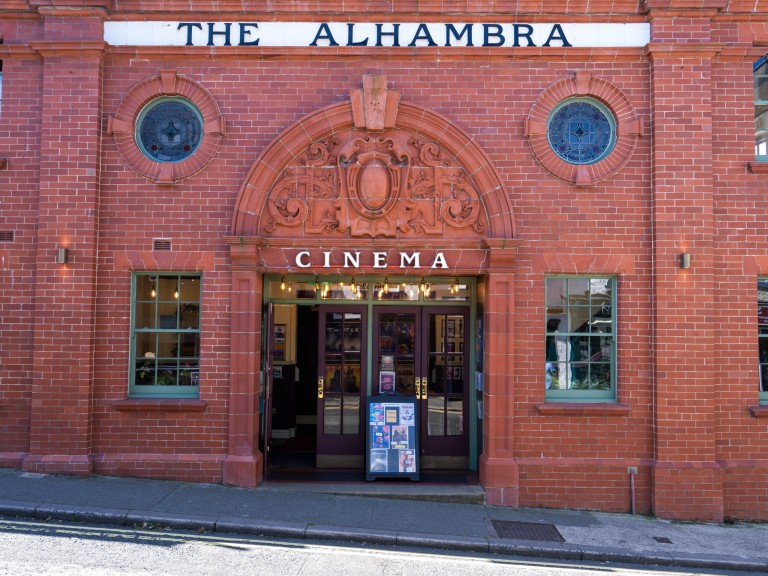alhambra cinema old building keswick town