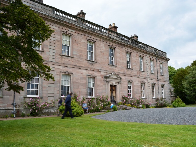dalemain house front history garden