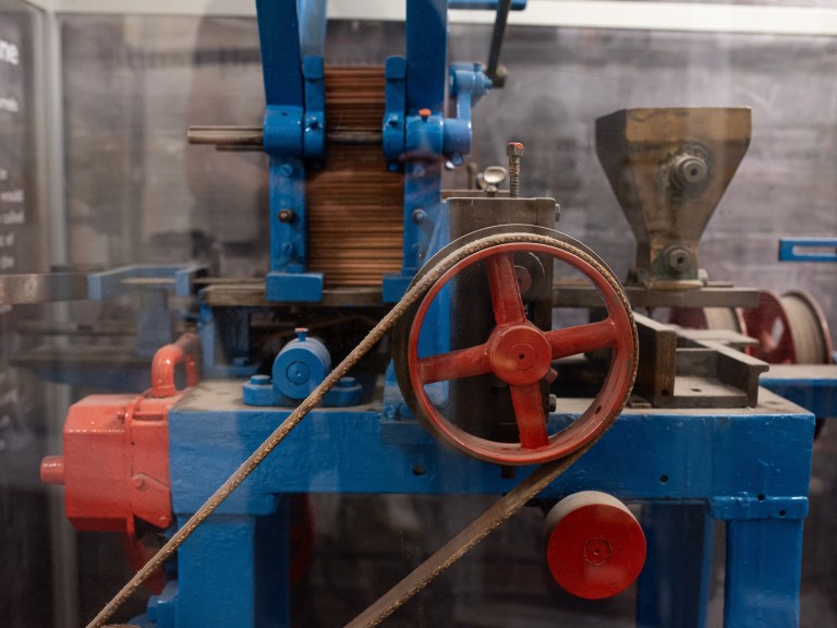 derwent pencil museum machine old rustic
