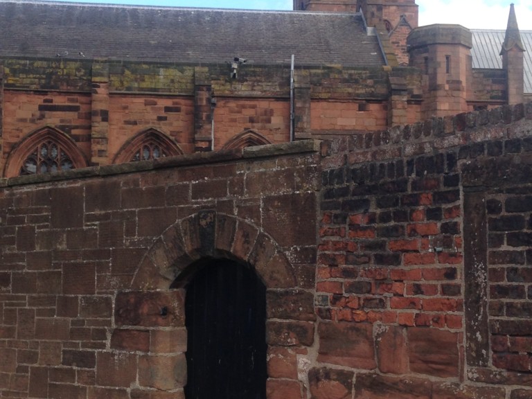 hadrians wall brick tower castle day rome roman