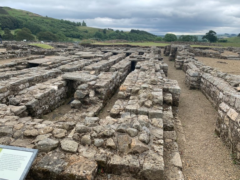 hadrians wall ruins old rome roman