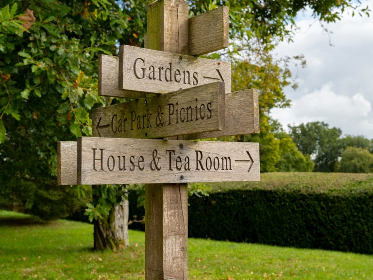 hutton in the forest sign post