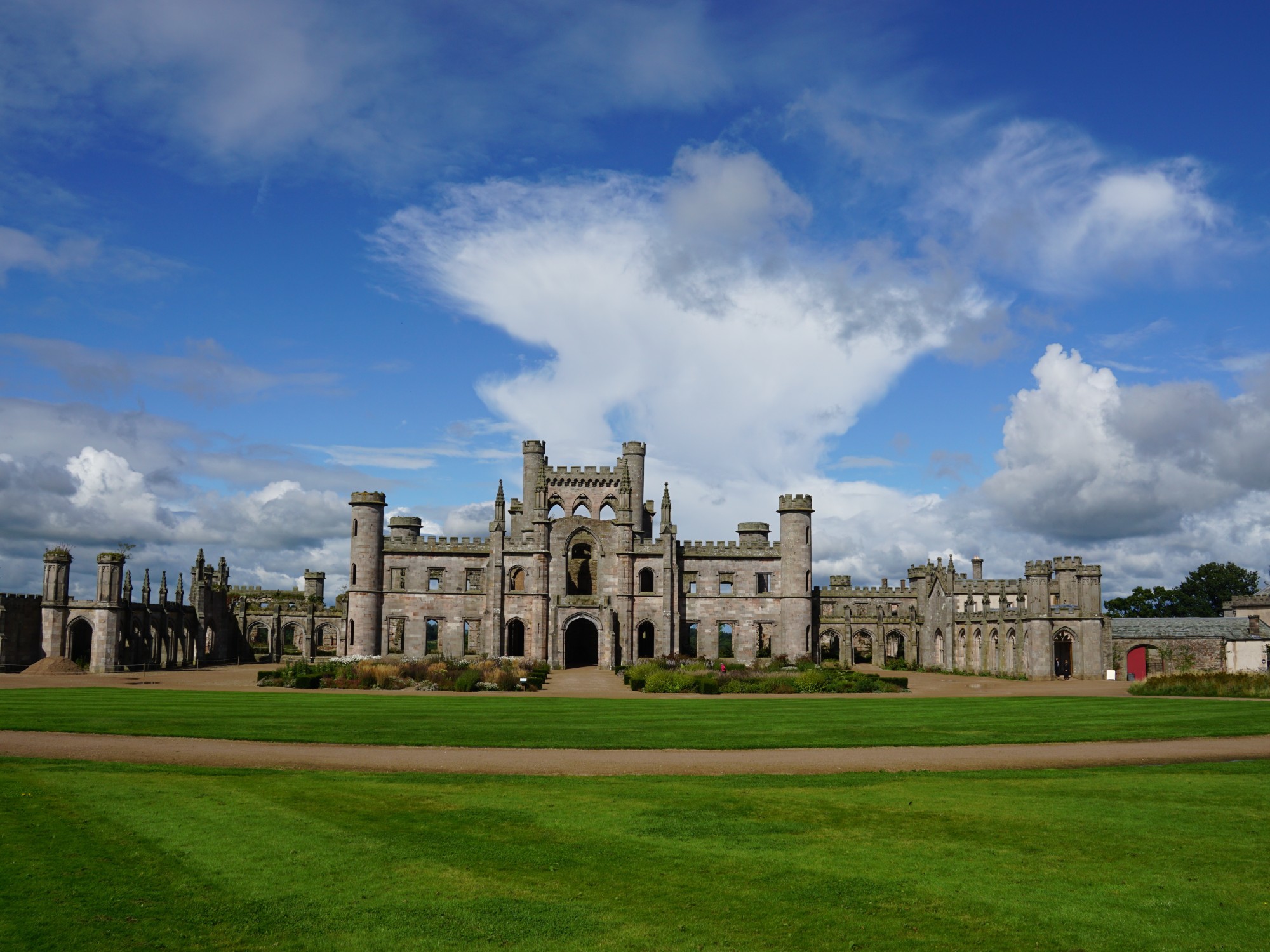 lowther castle day big old skyline