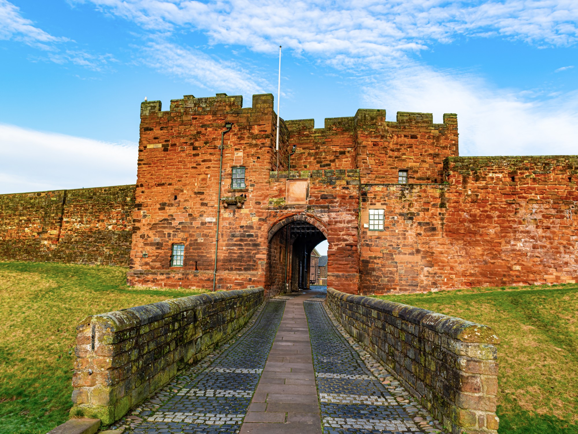 carlisle caslte day front entrance scene history