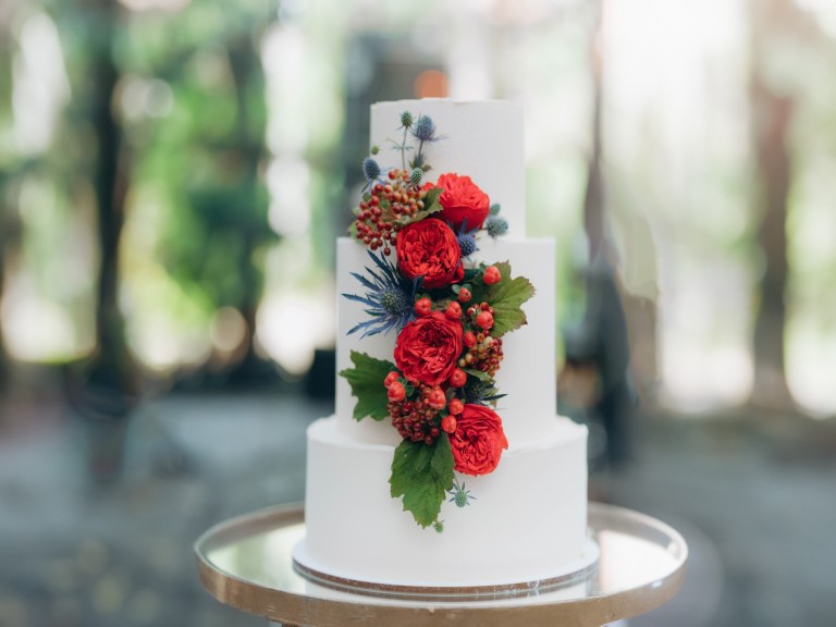 big cake wedding flowers yummy big tall