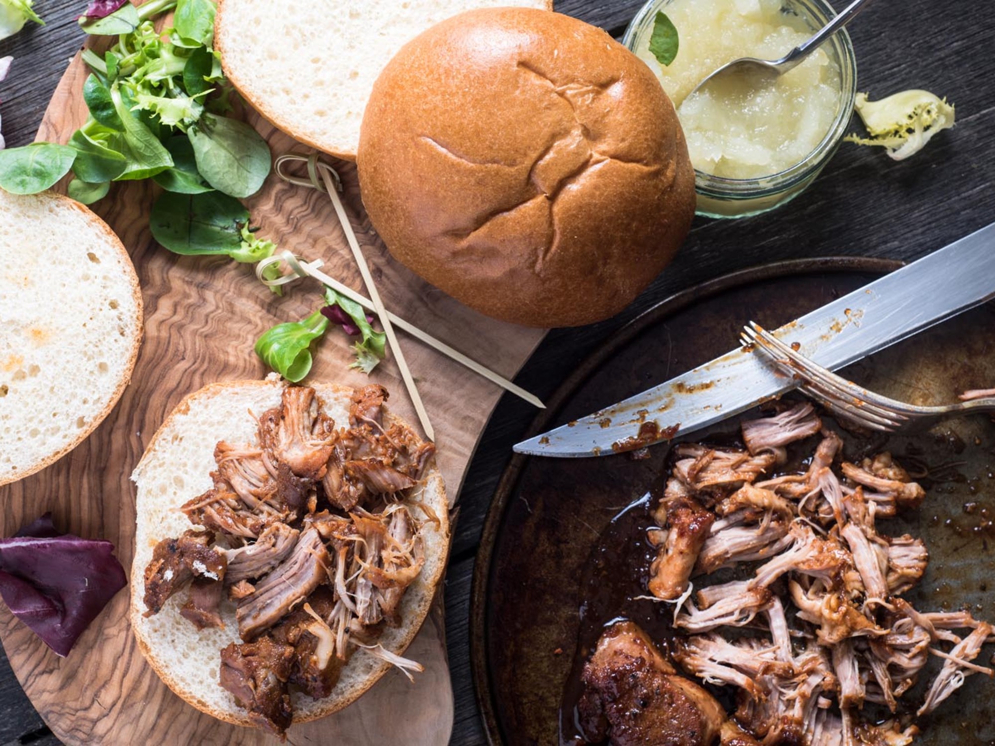 pulled pork sandwich yummy roast