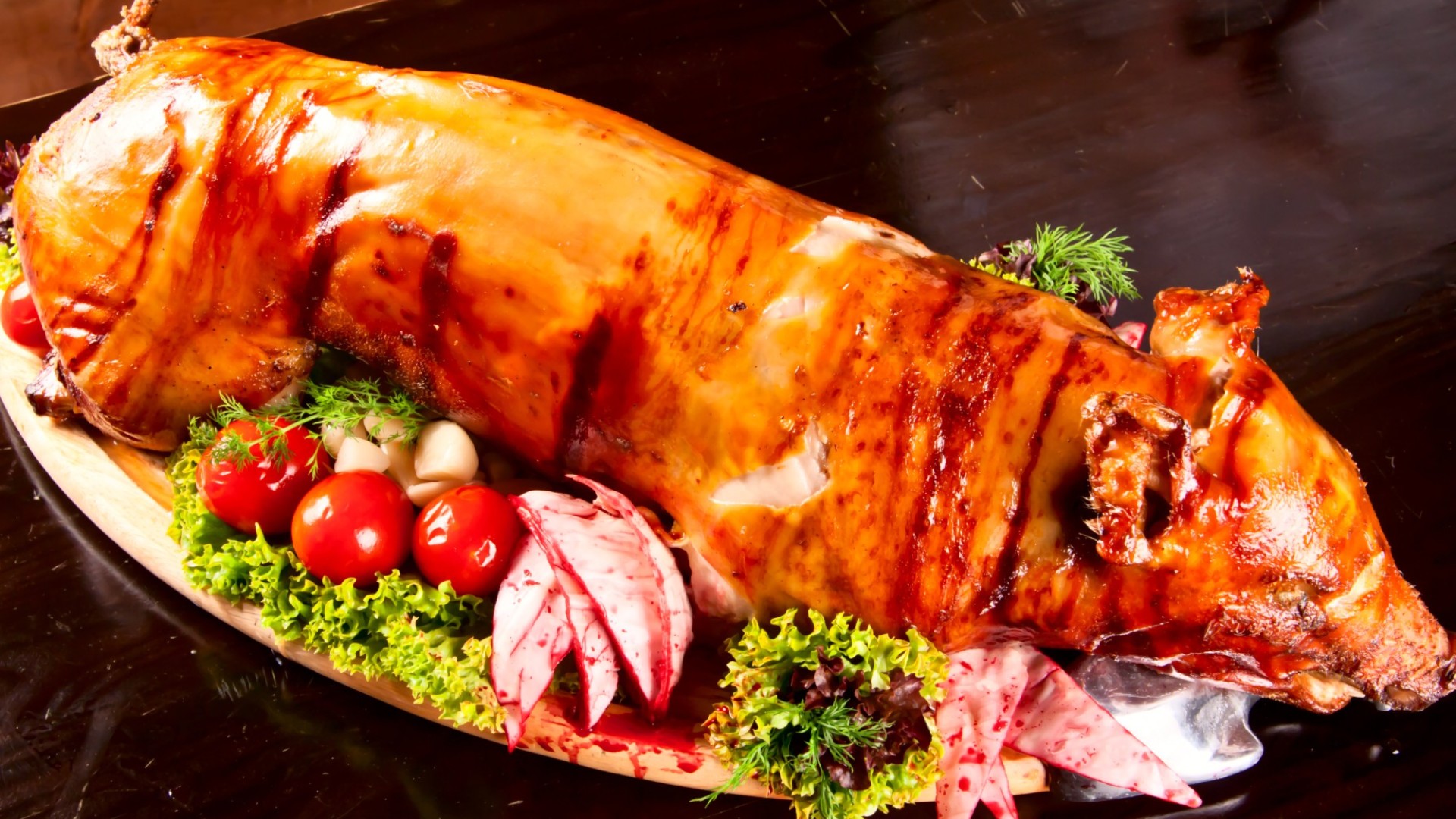 hog roast picture shutterstock yummy food crispy pork