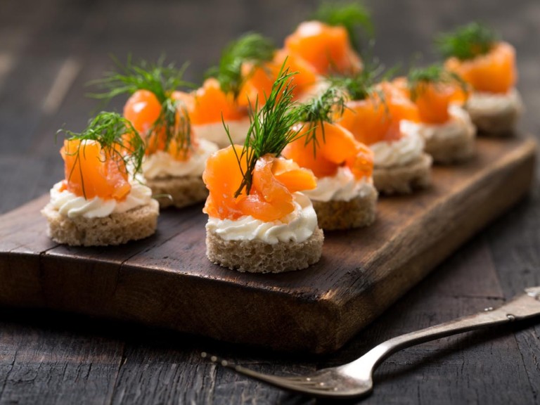 little salmon things im not sure catering shutterstock