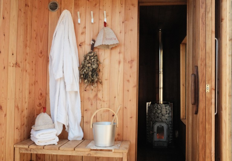 Tarn Sauna hire wellness at The Rowley Estates